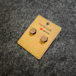 Náušnice minimalistické šesťuholníky