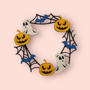 Halloweenska drevená dekorácia