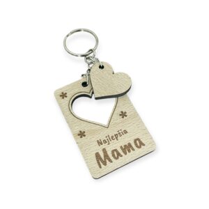Drevená kľúčenka Najlepšia Mama
